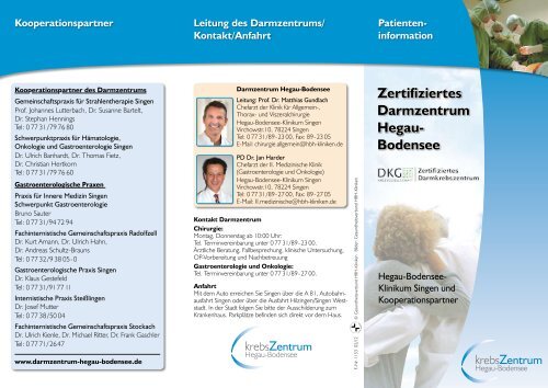 Zertifiziertes Darmzentrum Hegau Bodensee - Gesundheitsverbund ...