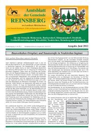 11.06.2012 - der Gemeinde Reinsberg