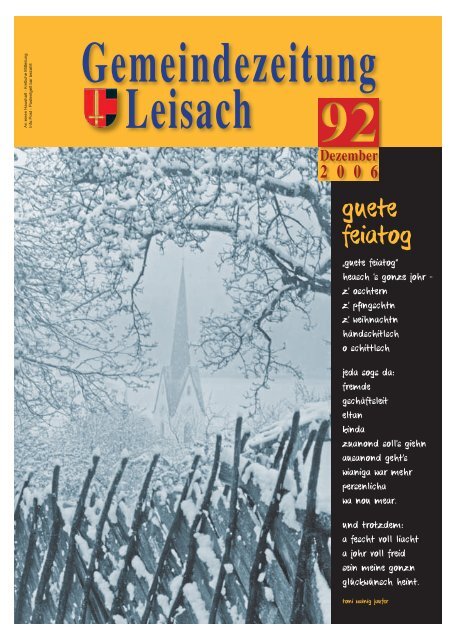 guete feiatog - Leisach - Land Tirol
