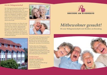 Mitbewohner gesuch t! - Residenz am Rosenkrug