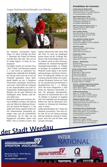 mit Amtsblatt Stadt Werdau