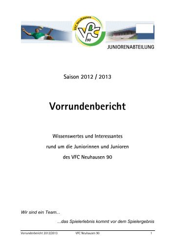 1354264677Vorrundenbericht 2012_2.pdf - VFC Neuhausen