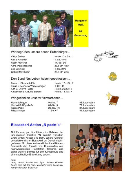 Amtliche Nachrichten 8-2011.pub - Marktgemeinde Kematen/Ybbs