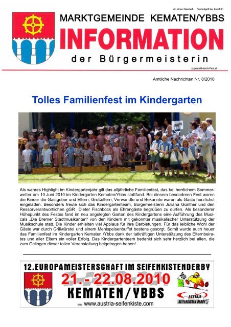 Die Marktgemeinde Kematen/Ybbs bietet auch dieses Jahr allen Sollten Sie diese kostenlose Aktion in Anspruch nehmen wollen, werden Sie ersucht, Ihren Christbaumentsorgungsaktion - Marktgemeinde Kematen an