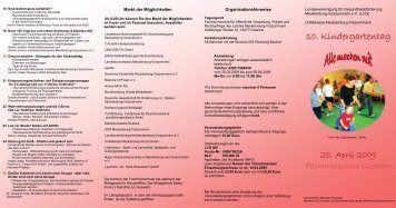 10. Kindergartentag - Landesvereinigung für Gesundheitsförderung ...