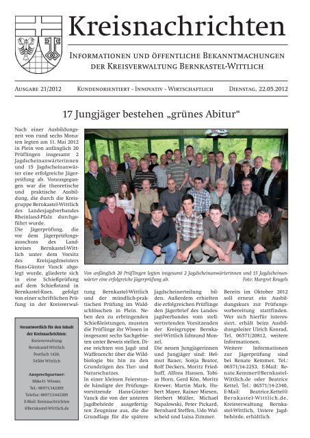 Ausgabe KW 21 - 22.05.2012 - Landkreis Bernkastel-Wittlich