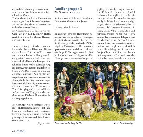 Jahresbericht 2012 - Deutscher Alpenverein Sektion Kempten