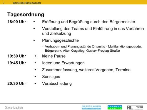 Moderationsverfahren Neuenhagen - Birkenwerder