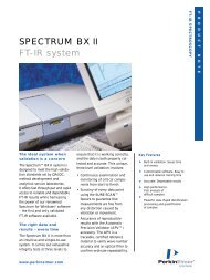 Spectrum™ BX II FT-IR System - BECO Internacional LTDA.