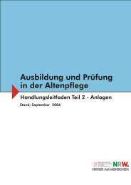 Ausbildung und Prüfung in der Altenpflege - Ministerium für Arbeit ...