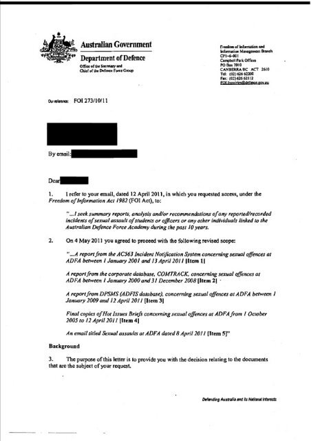 Australian Government - Department of Defence