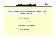 R3B Heavy Ion Tracking - GSI Webserver WWW-WIN