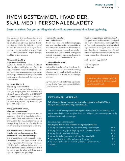 INDSIGT & UDSYN - Psykiatrien - Region Nordjylland