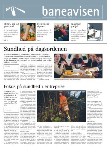 Sundhed på dagsordenen - Banedanmark