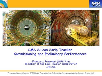 F. Palmonari/Pisa, The CMS Tracker Commissioning