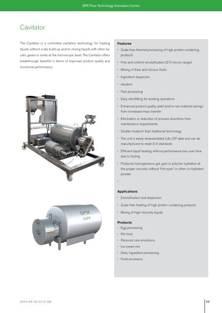 SPX Flow Technology Innovation Centre