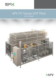 APV FX Tubular UHT Plant - SPX Flow Technology