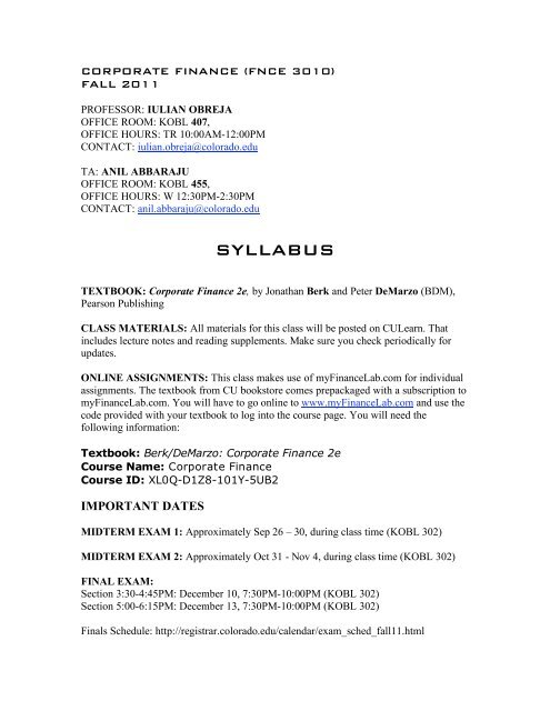 SYLLABUS