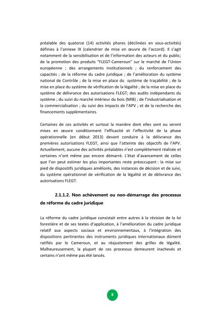 Rapport final APV au Cameroun- CED.pdf - Forest Peoples ...