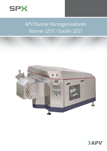 APV Rannie Homogenisatoren Rannie 125T / Gaulin 125T - SPX