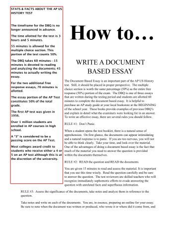 Document based essays