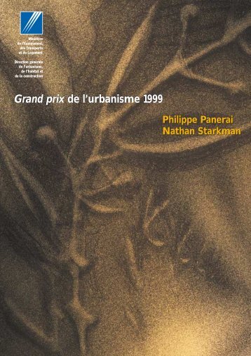Philippe Panerai, Grand prix de l'urbanisme 1999