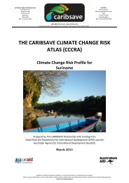 THE CARIBSAVE CLIMATE CHANGE RISK ATLAS (CCCRA)