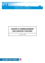 Charte d'aménagement des espaces civilisés - Apur