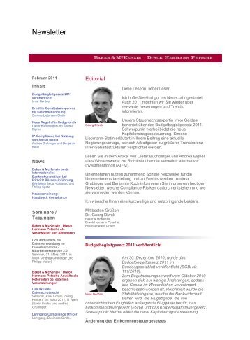 Newsletter - Baker & McKenzie