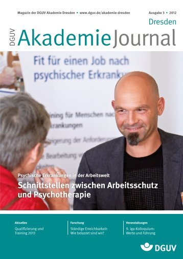 Schnittstellen zwischen Arbeitsschutz und Psychotherapie