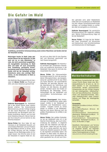 SBJ-Rundschreiben 01/2011 - Südtiroler Bauernjugend