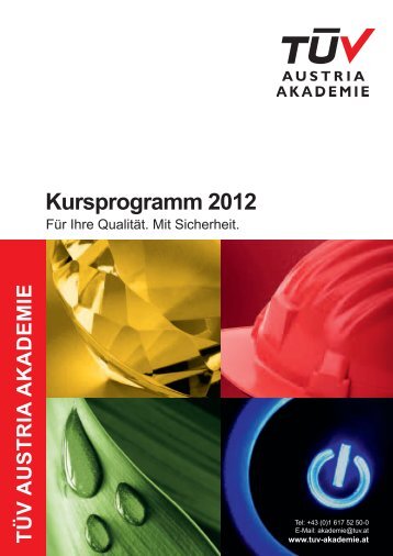 kursprogramm 2012 - TÜV Austria Akademie