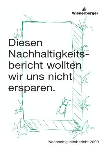 Nachhaltigkeitsbericht 2009 - Denkstatt