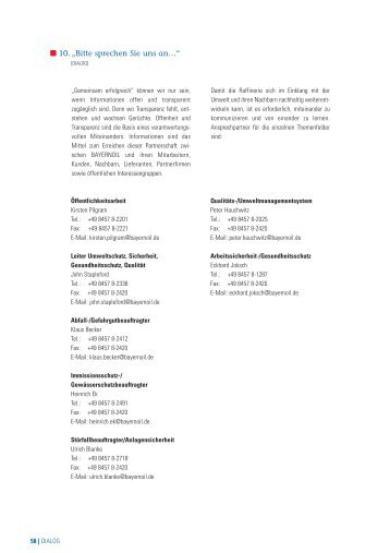 BO Umwelterklaerung Kap 10.pdf, Seiten 1-3 - Bayernoil ...