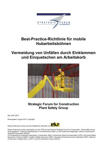 Best-Practice-Richtlinie für mobile Hubarbeitsbühnen ... - IPAF