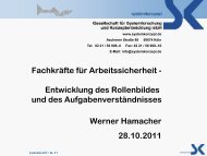 Fachkräfte für Arbeitssicherheit - Systemkonzept