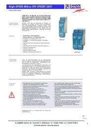 High-SPEED-Mikro-SPS SPEEDY ZX4T - Zander Aachen