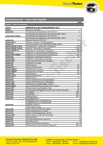03 Antriebstechnik - Gummi-Fischer GmbH & Co.KG