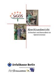 Abschlußbericht - Sicherheit und Gesundheit im Operationssaal