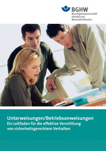 betriebsanweisung - Medienangebot der Sparte Einzelhandel ...