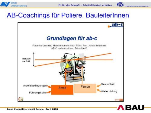 2. Gesundheitssymposiums der Arbeiterkammer ... - Arbeitsinspektion