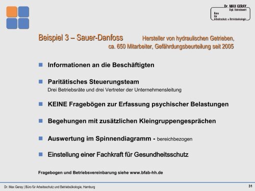 2. Gesundheitssymposiums der Arbeiterkammer ... - Arbeitsinspektion