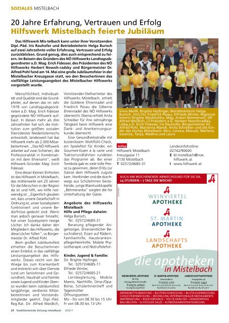 Gemeindezeitung 2011/4 - Mistelbach