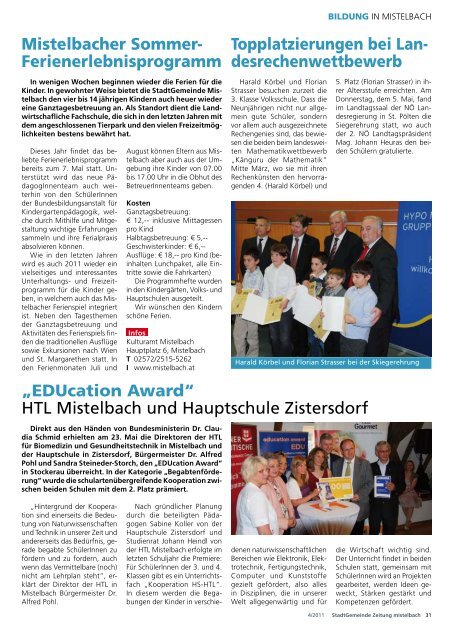 Gemeindezeitung 2011/4 - Mistelbach