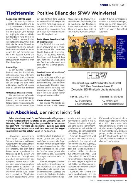 Gemeindezeitung 2011/4 - Mistelbach