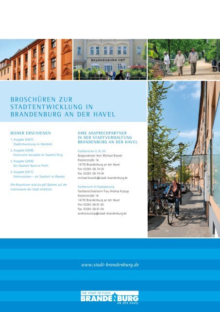 "Bürgerinformation zur Stadtentwicklung" (2012) - Brandenburg an ...