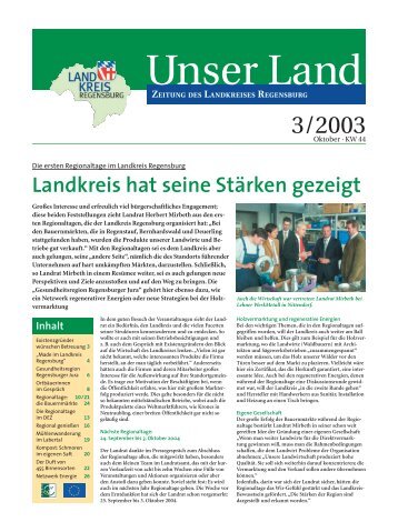 "Unser Land" 03/2003 - pdf-Ausgabe zum Download - Landkreis ...