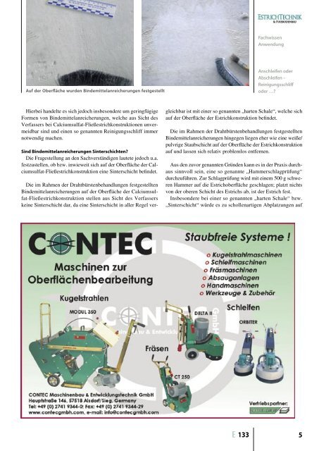 "Neuen"! - FUSSBODENBAU