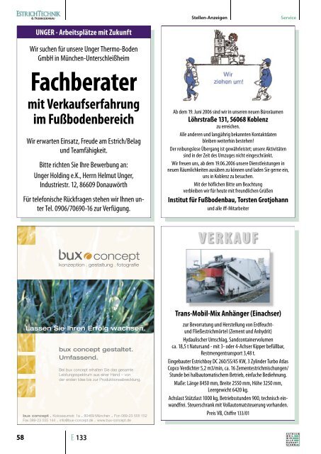 "Neuen"! - FUSSBODENBAU