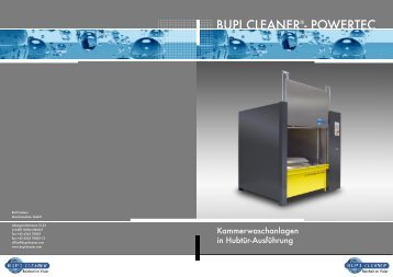 BUPI CLEANER®- POWERTEC - MAP PAMMINGER GmbH